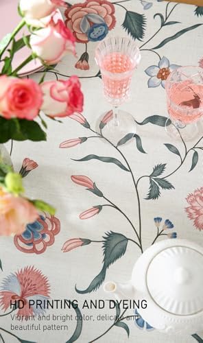 ISAENNE Designer French Elegant Tablecloth Rectangular,110"x63" - Image 4