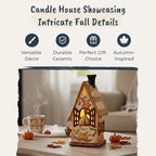 Blue Sky Clayworks Autumn Candle House, Ceramic, Home Decor Accents - Image 4