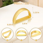 KPOSIYA Metal Gold Napkin Rings Set of 96 for Fall Thanksgiving Christmas - Image 4