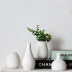 Tanvecle Small White Vases, Ceramic Bud Vase Set 11, Modern Home Decor - Image 7