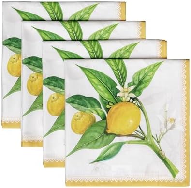 Maison d' Hermine Cloth Napkins Set of 4 Reusable 100% Cotton (20" x 20") by MaisondHermine