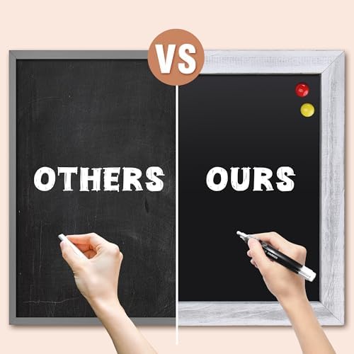 SELEAD Magnetic Chalkboard Words Sign - 20" x 30", White Solid Wood Frame - Image 6