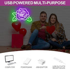 Rose Flower Neon Sign, Rose LED Light, Gift for Lover - Image 5