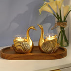 2Pcs Swans Tealight Candle Holder, Home Decor Gifts for Women Her Wife Mom - Image 7