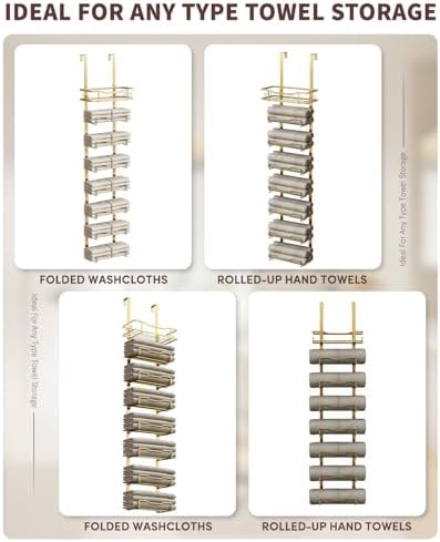 Aetyord Hanging Towel Racks for Bathroom Storage - Image 5