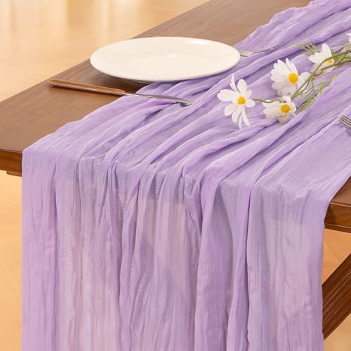 10 Pack Cheesecloth Table Runner Fall Boho Gauze Wedding Party Home Decor - Image 2