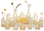 SUPMIND 16Pcs Amber Bud Vases Set, Small Glass Vases Bulk for Centerpieces by SUPMIND