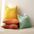 MIULEE Fall Decorative Throw Pillow Covers Yellow Rust Green 20x20 - Image 4