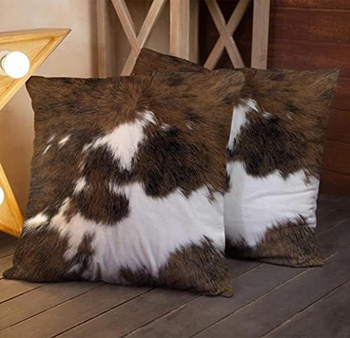 TOMWISH Pack of 2 Christmas Cowhide Printing Western 24x24 Pillow Cover - Image 5