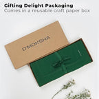Signature Linen™ by D'Moksha, Forest Green Table Runner 120 Inches Long, 100% Pure Linen, Hemstitch, 14 x 120 Inch Table Runner for Dresser, Dining- Fall, Weddings, Outdoor Hosting - Image 4