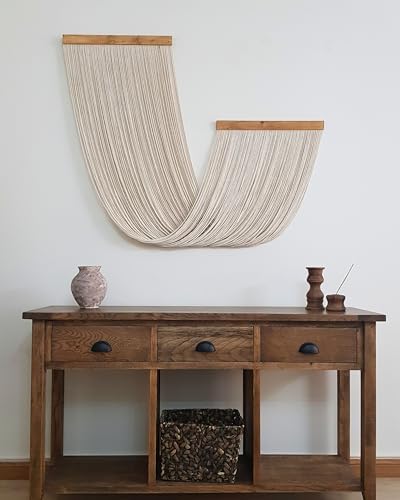 Knots & Beyond Macrame Wall Hanging Large, Boho Wall Tapestry, Bohemian Wall Decor, Fiber Wall Art - Image 2
