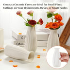Ceramic Bud Vases, Set of 24 White Vases for Centerpieces Small VAses for Flowers Mini Ceramic Vase for Pampas Grass Vase Bulk for Wedding Table Centerpieces Decoration Boho Home Decor DIY Gift - Image 3