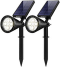 InnoGear 2 Solar Lights Outdoor Spotlight Garden Yard Landscape Flag, White by InnoGear