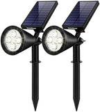 InnoGear 2 Solar Lights Outdoor Spotlight Garden Yard Landscape Flag, White by InnoGear