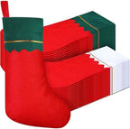 Zubebe 36 Pcs Christmas Stockings Bulk 15 Inch Felt, Red Green White by Zubebe