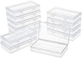 LJY 12 Clear Rectangular Plastic Boxes, 6.1 x 3.3 x 1.2 in for Sewing by LJY