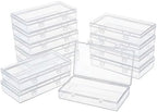 LJY 12 Clear Rectangular Plastic Boxes, 6.1 x 3.3 x 1.2 in for Sewing by LJY