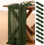 10 Pack Cheesecloth Table Runner Fall Boho Gauze Wedding Party Home Decor by Socomi