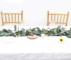 DearHouse 6.2 Feet Eucalyptus Garland Artificial Silk Eucalyptus Leaves Vines Handmade Garland Greenery Wedding Home Backdrop Arch Wall Decor - Image 7