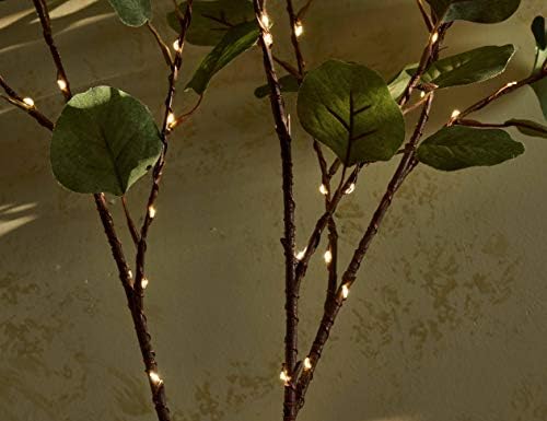 Hairui Lighted Eucalyptus Branches with Timer 24IN 36 LED Battery Operated for Wedding Christmas Party Home Spring Decor (Vase not Included) - Image 5