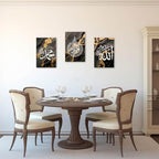 ZXHYWYM Islamic Wall Art 3 Pieces Allah Name Ayatul Kursi Picture Canvas Prints Arabic Calligraphy Paintings Quran Posters Muslim Home Decor Framed(6, (24.00" x 36.00" x 3PCS)) - Image 2