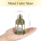 Hewory 20PCS Gold Mini Lanterns for Party Decoration, Remote LED Candles - Image 5
