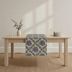 Creative Co-Op Cotton and Linen Printed Table Runner with Flower Pattern, Multicolor - Image 4