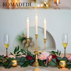 Romadedi Gold 3 Arm 11.8" Candelabra Candle Holders, Set of 6 - Image 5