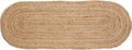 VDS Pack of 1 - Oval Braided Jute Table Runner Rug 13X108 Inch - 100% Natural Burlap Reversible Rustic Hessian Table Cloth Centerpiece for Wedding ,Home, Kitchen, Table Decoration by VDS