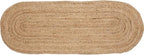 VDS Pack of 1 - Oval Braided Jute Table Runner Rug 13X108 Inch - 100% Natural Burlap Reversible Rustic Hessian Table Cloth Centerpiece for Wedding ,Home, Kitchen, Table Decoration by VDS