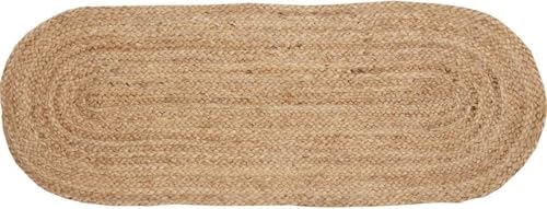 VDS Pack of 1 - Oval Braided Jute Table Runner Rug 13X108 Inch - 100% Natural Burlap Reversible Rustic Hessian Table Cloth Centerpiece for Wedding ,Home, Kitchen, Table Decoration by VDS