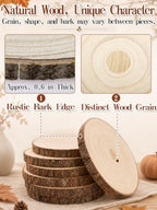 Alphatool 10 Set Fall Centerpieces for Tables with Wood Slices - Image 4