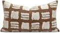 Boho Lumbar Pillow Covers 12x20, Brown White Abstract Grid Pillows Cushion Cover, Farmhouse Decorative Pillowcase for Sofa Couch Bedroom by AIBUHOME