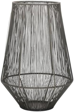 SBDS Candle Holder Tabletop Lantern Indoor Outdoor, 13.5", Metal Wire by SantaBarbaraDesignStudio