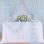 Flower Tulle Table Runner Gauze Centerpieces 10ft Embroidery Spring Lace - Image 5
