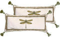 ISAENNE Designer French Velvet Throw Pillow Cover,28"x12" Set of 2-Grace C by Isaennehomedecoration