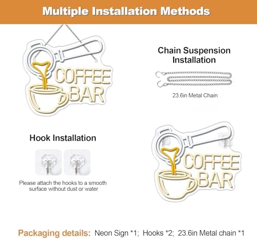 Coffee Neon Sign LED Coffee Bar Night Wall Light Decoration for Cafe Shop - Image 2