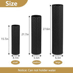 Black Tall Floor Vase - Set of 3 Large Metal Decorative Vases - Image 5