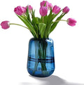 Modern Minimalist vase, Crystal Glass vase, Flower vase, Dried Flower vase(Blue) by Rxcvkmw