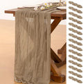 15 Pack Cheesecloth Table Runner Fall Boho Gauze Wedding Party Home Decor by Socomi