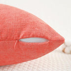 CaliTime Decorative Couch Throw Pillow Covers 26 X 26 Inches Living Coral - Image 3