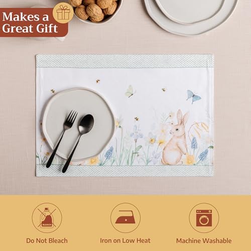 Maison d' Hermine Placemats Set of 4 Reusable 100% Cotton (13"x19") - Image 5