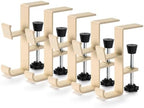 5 Pack Christmas Stocking and Garland Holders with 2 Hooks, Mantle Garland Holder for Hanging Christmas Stockings, Adjustable Fireplace Garland Holder & Stocking Hanger, Max 2.1" Thick Mantle - Beige - Image 6