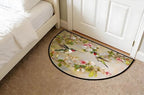 Spring Hummingbirds Door Mat for Outdoor Indoor Welcome Mat Half Round Doormat Entryway Rug 24" x 36" Door Mats for Home - Image 5