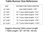 Luxury Vintage Table Runners 108 inches Long Embroidery Jacquard Fabric with Multi-Tassels Table Runners for Dining Room Dresser Wedding Christmas Thanksgiving Party Decorations (Red, 12X108inch) - Image 3