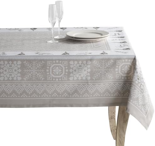 Maison d' Hermine Table Cloth Rectangle Table Reusable 100% Cotton 54"x72" by MaisondHermine