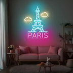 Paris Eiffel Tower Neon Sign for Bedroom Apartment and Cafe Wall Decor - Image 3