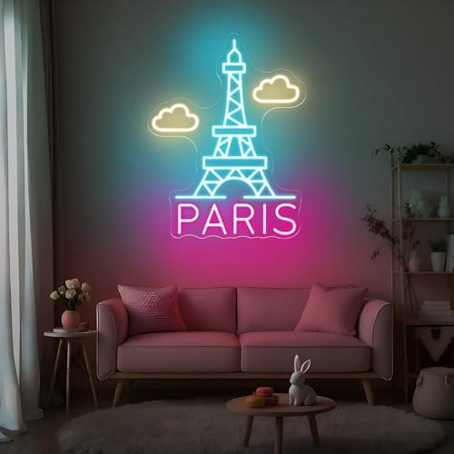 Paris Eiffel Tower Neon Sign for Bedroom Apartment and Cafe Wall Decor - Image 3