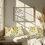 Yellow Flower Throw Pillow Covers 24"x24" Set of 4, Countryside Floral Sofa Cushion Cover for Chair Couch Bed Living Room Office Car Garden Patio Farmhouse Indoor Outdoor Decorative - Image 7