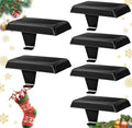 Stocking Holders for Mantle Set of 6, Metal Christmas Stocking Holder, Weighted Stocking Hangers with Non-Slip Protective Pad, Mantle Garland Hanger for TV Stand | Staircase | Dresser by Btanadi-ProfessionalTools